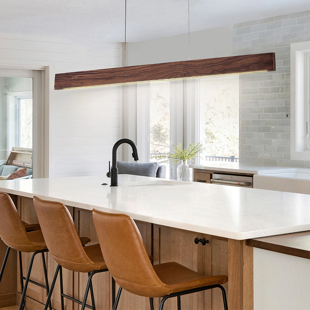 pendant lamps wood kitchen