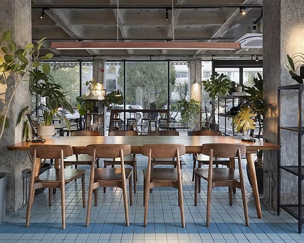 Wood Pendant Light for restaurant