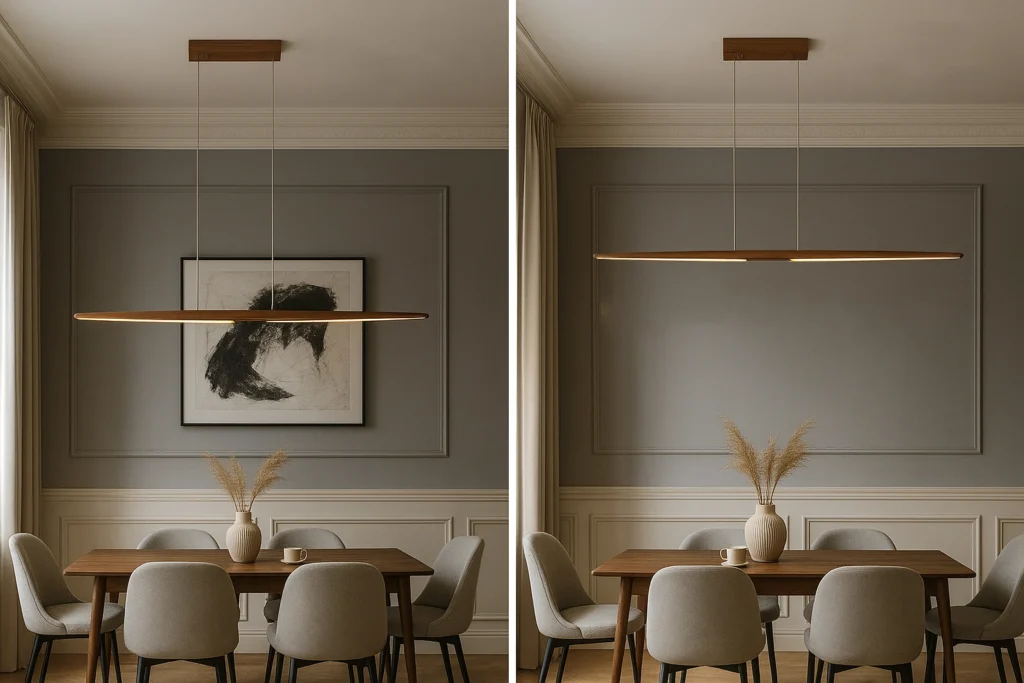 adjustable height pendant light