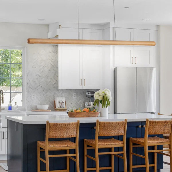 pendant island kitchen lights wooden