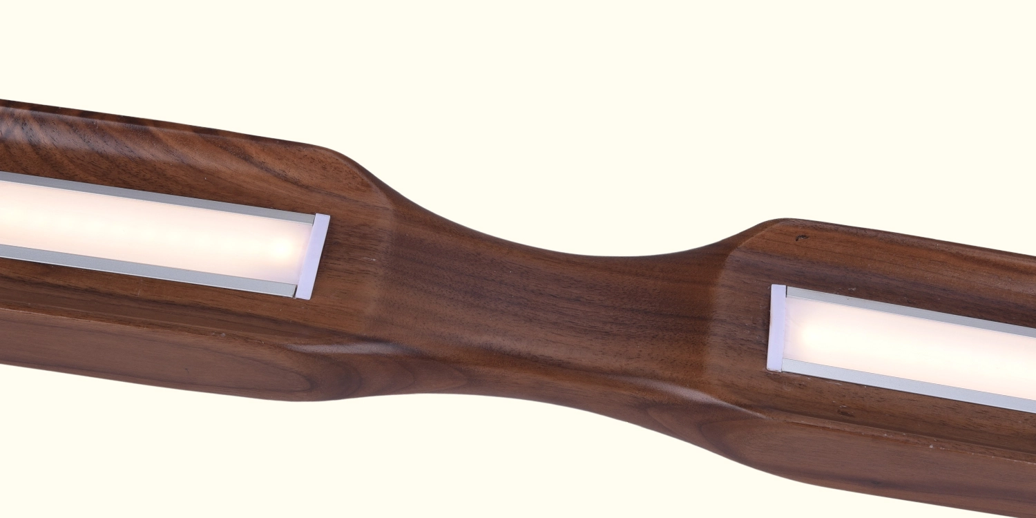 wooden hanging ceiling lamp